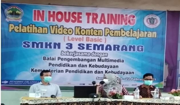 Gandeng BPM, SMKN 3 Semarang Adakan Pelatihan Video Konten Pembelajaran