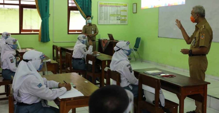 Ujicoba Sekolah Tatap Muka di Jawa Tengah