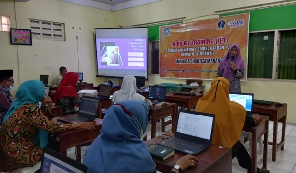 IHT Pembuatan Media Pembelajaran Inovatif dan Kreatif di SMK Nusa Bhakti Semarang
