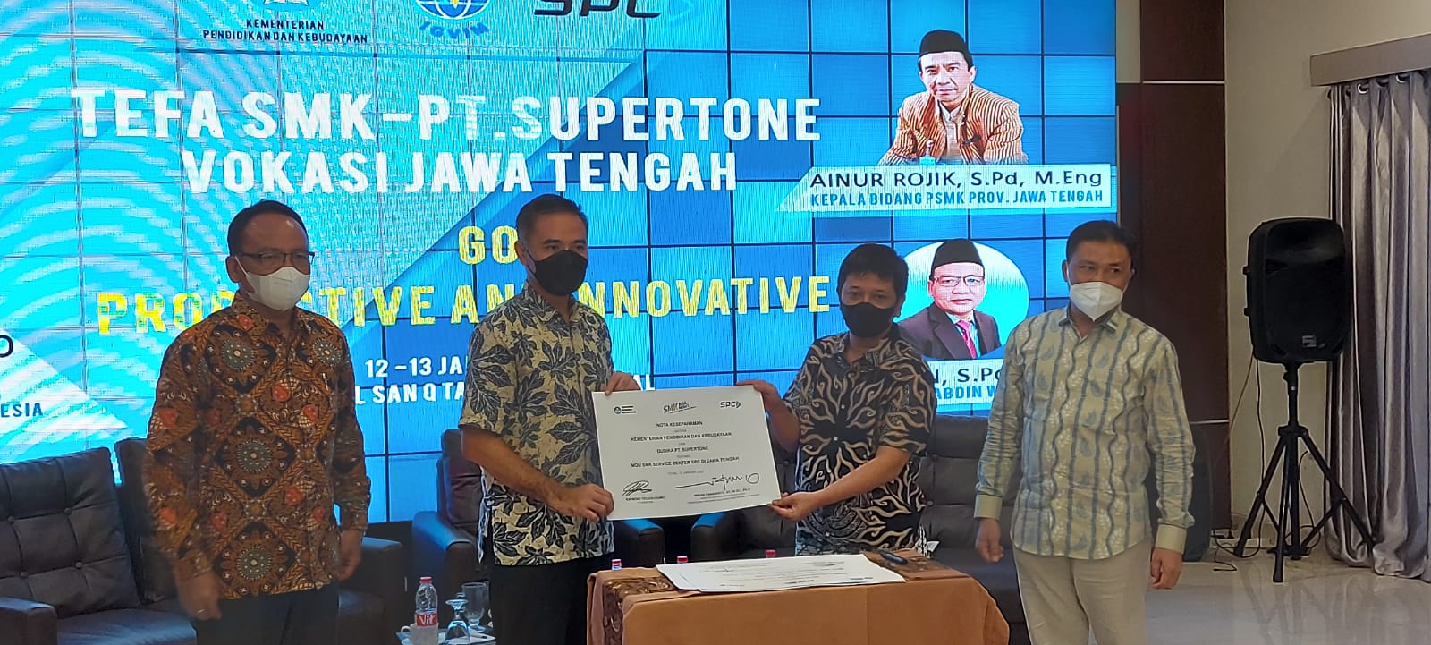 Perkuat Teaching Factory, SMKN 10 Semarang Ikuti Vokasi Jawa Tengah go Productive and Innovative