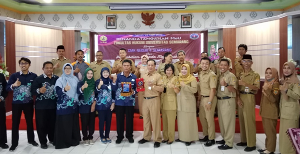 MoU dan Penyuluhan Hukum Universitas Semarang dengan SMKN 4 Semarang