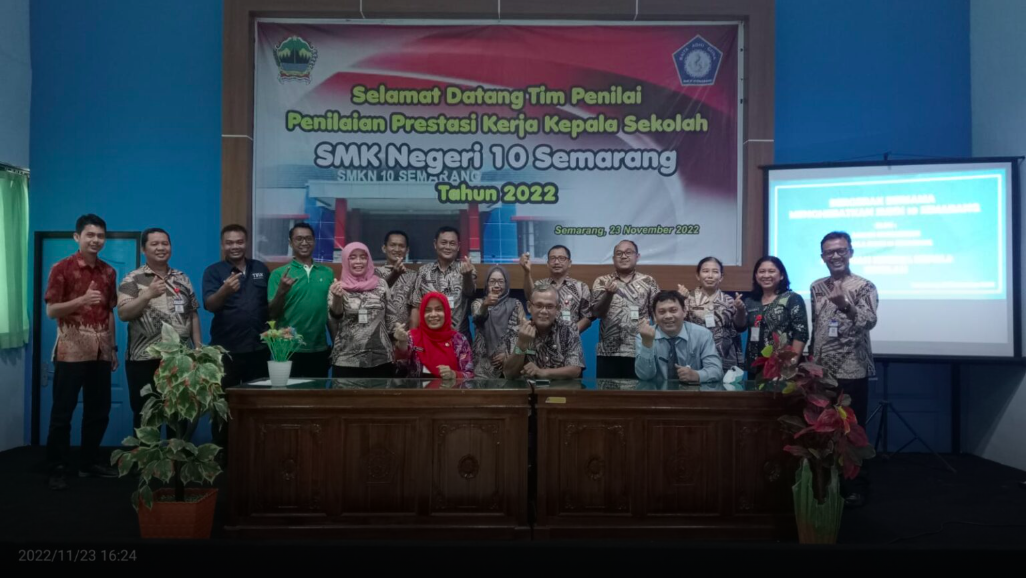 Penilaian Kinerja Kepala Sekolah (PKKS) SMKN 10 Semarang