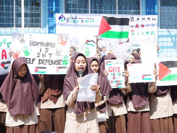 Bentuk Kepedulian kepada Sesama, Pelajar SMIT Bina Amal Galang Dana Kemanusiaan untuk Warga Palestina